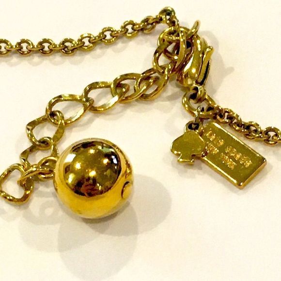 KATE SPADE Gold Tone & Black Crystal 32” Necklace - Picture 7 of 15